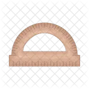 Protractor Geometry Measure Icon