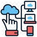 Proveedor de servicios en la nube  Icono