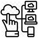 Proveedor de servicios en la nube  Icono