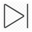 Reproduzir O Proximo Sinal Seta Para A Direita Avancar Ícone