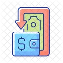 Prozent Brieftasche E Wallet Symbol