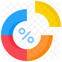 Prozent-Kreisdiagramm  Symbol