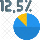 Prozent-Kreisdiagramm  Symbol