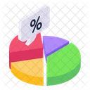 Prozentdiagramm Prozenttabelle Datenanalyse Symbol