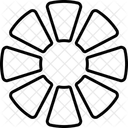 Prozentsegment Diagramm Prozentsatz Symbol