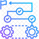 Prozess Arbeit Management Symbol