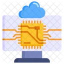 Prozessor Cloud Computing Prozessor Symbol