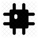 Prozessorchip Computerchip Integrierter Schaltkreis Symbol