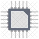 Prozessorchip Integrierter Schaltkreis Computerchip Symbol