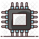 Prozessorchip Integrierter Schaltkreis Computerchip Symbol