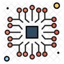 Prozessorchip Mikrochip CPU Symbol