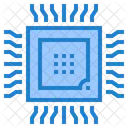 Prozessorchip Hardware Netzwerk Symbol