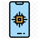 Prozessorchip CPU Chip Symbol