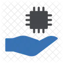 Prozessorchip Computerchip Mikroprozessor Symbol