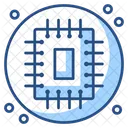 Prozessorchip Elektronische Komponente Mikrochip Symbol