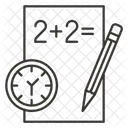 Prueba Matematicas Calcular Icono