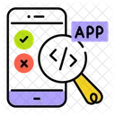 Pruebas De Aplicaciones Codificacion De Aplicaciones Programacion De Aplicaciones Icono