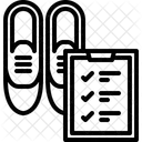Prueba de control de calidad del calzado  Icono