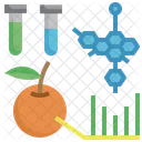 Prueba De Fruta Laboratorio Quimica Icono