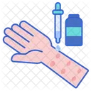 Prueba De Puncion Cutanea Alergias Sistema Inmunitario Icono