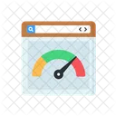 Prueba de velocidad del sitio web  Icono