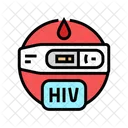 Prueba De Vih Tira Reactiva De Vih Prueba De Sida Icono