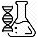 Pruebas Geneticas Quimica Matraz Conico Icono