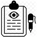 Examen Ocular Ojo Medico Icono