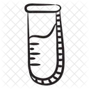 Tubo De Ensayo Cristaleria De Laboratorio Prueba De Vuelta Icono