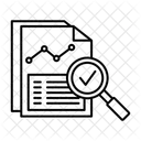 Prufpfad Prufergebnisse Prufbericht Symbol