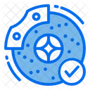 Bremsscheibenbruch prüfen  Symbol
