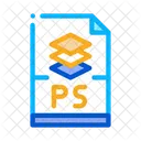 Ps File Layered Icon