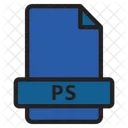 Ps Postscript Postscript File Icon