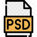 Psd、ファイル、フォーマット アイコン