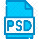 Psd、ファイル、フォーマット アイコン
