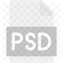 Psd、ファイル、フォーマット アイコン