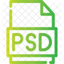 Psd、ファイル、フォーマット アイコン