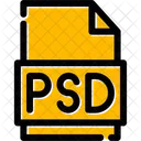 Psd、ファイル、フォーマット アイコン