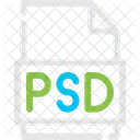 Psd、ファイル、フォーマット アイコン