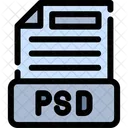 Psdファイル、 Photoshopドキュメント、 Adobe Photoshop形式の画像ファイル アイコン