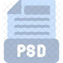 Psdファイル、 Photoshopドキュメント、 Adobe Photoshop形式の画像ファイル アイコン