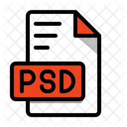 Psd photoshop document  Icon