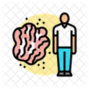 Schuppenflechte Mann Krankheit Symbol