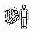 Schuppenflechte Mann Krankheit Symbol