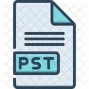 Pst File Document Icon