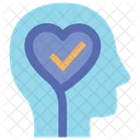 Psychische Gesundheit Mental Check Geist Icon