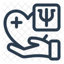 Psychological Help Hand Mental Health Icon
