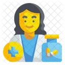 Psychologist Doctor Woman Icon