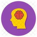 Psychology Brain Head Icon