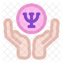 Psychology Hands Holding Icon